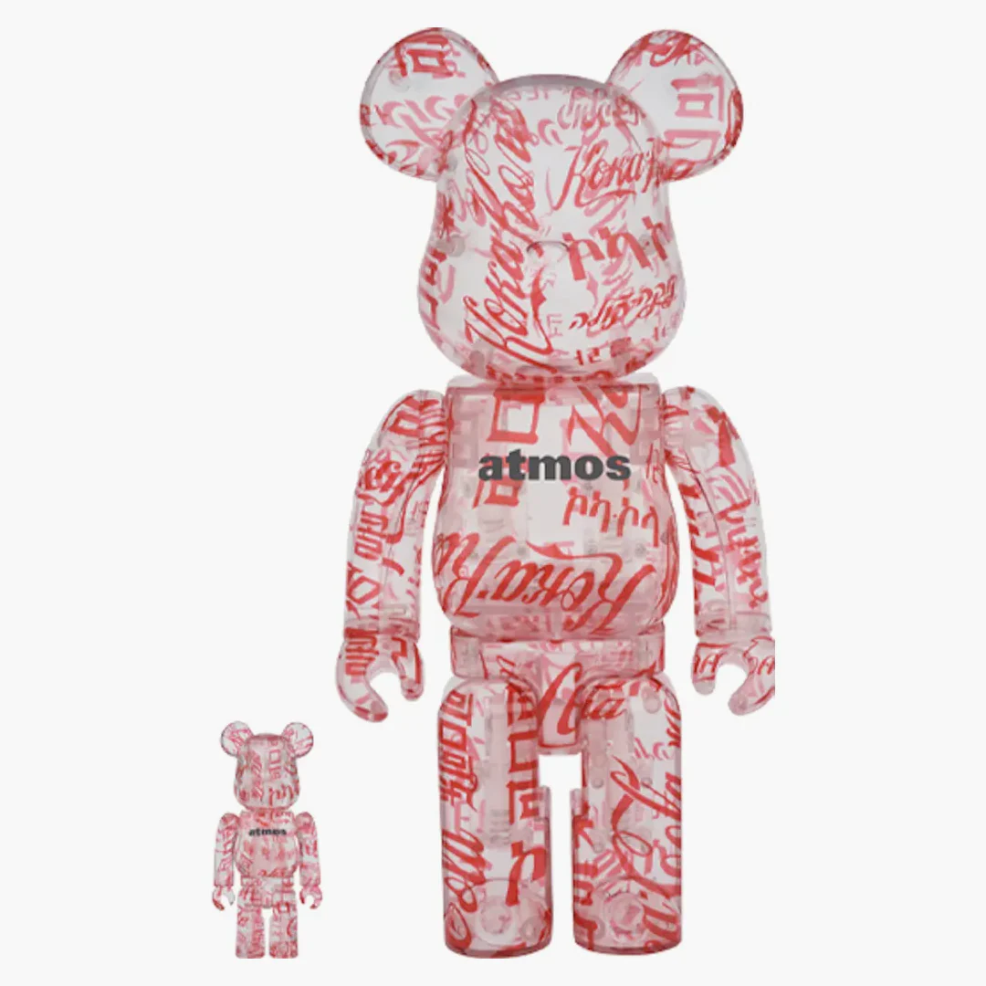 Bearbrick Atmos X Coca-cola 100% & 400% Set Clear Body - Image 2