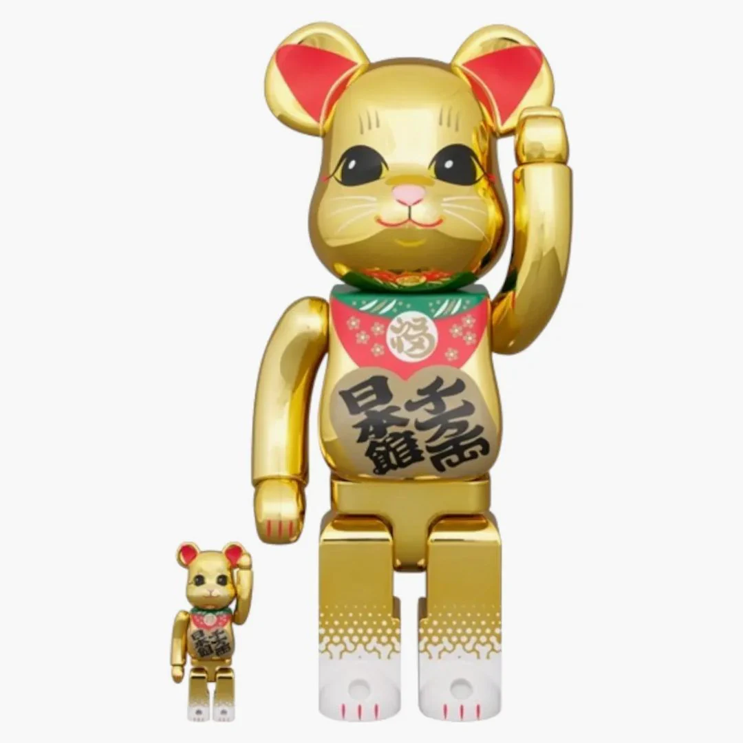 Bearbrick Japan Pavilion Lucky Cat 100% & 400% Set
