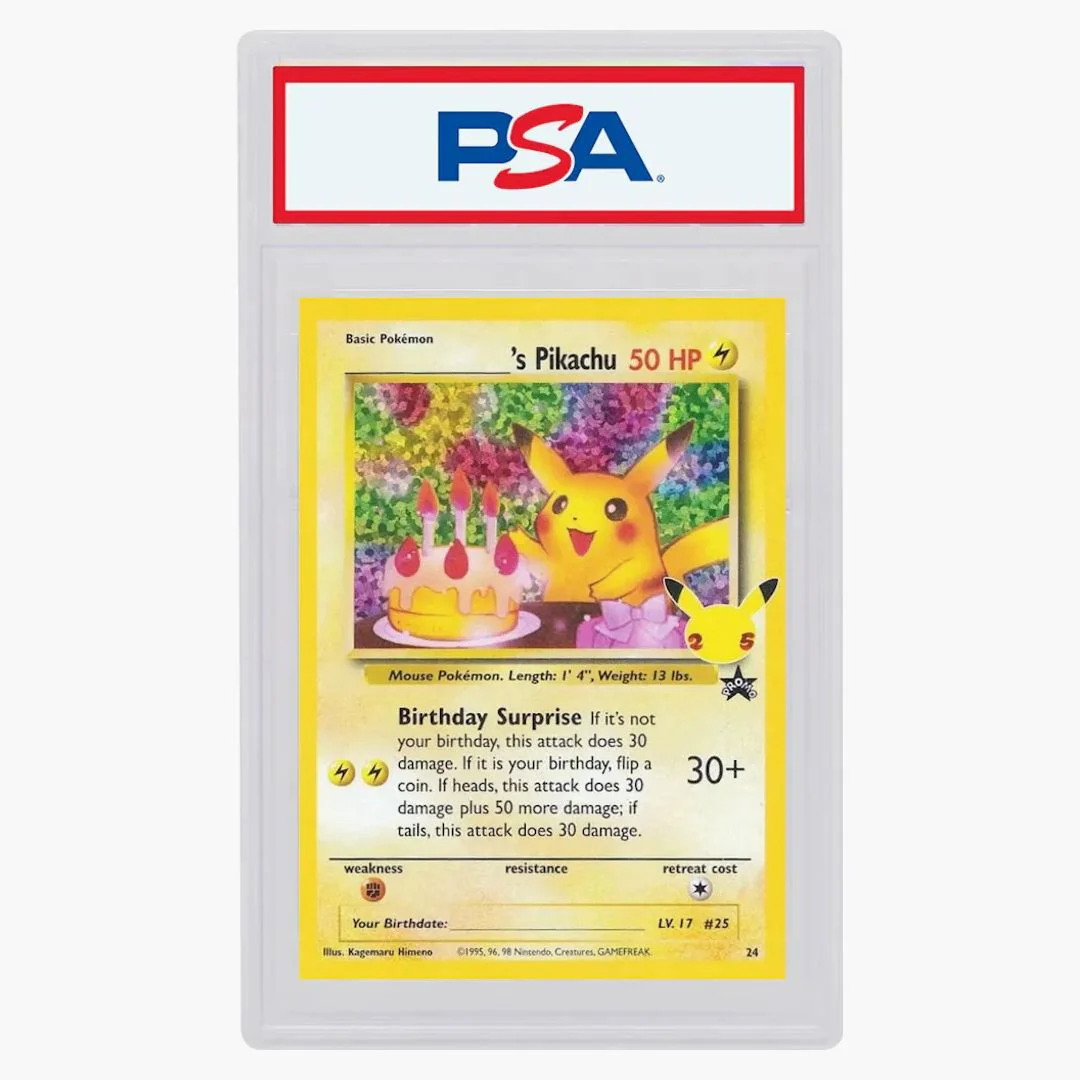 Birthday Pikachu-holo 2021 Pokémon Celebrations Classic Collection Base Set #24/53 (psa Or Bgs Graded)