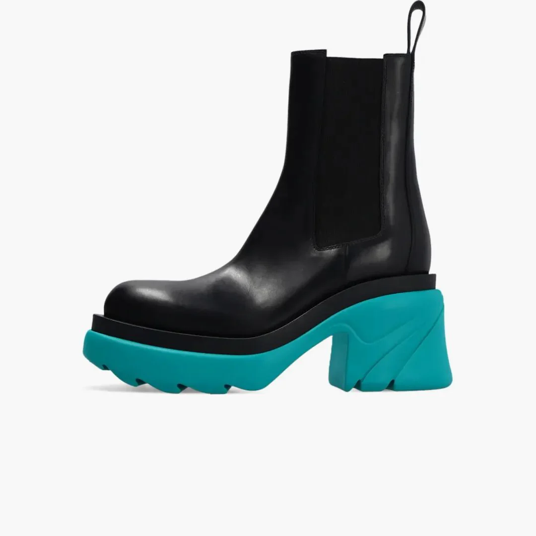 Bottega Veneta Flash Platform Ankle Boot Black Water (women's)