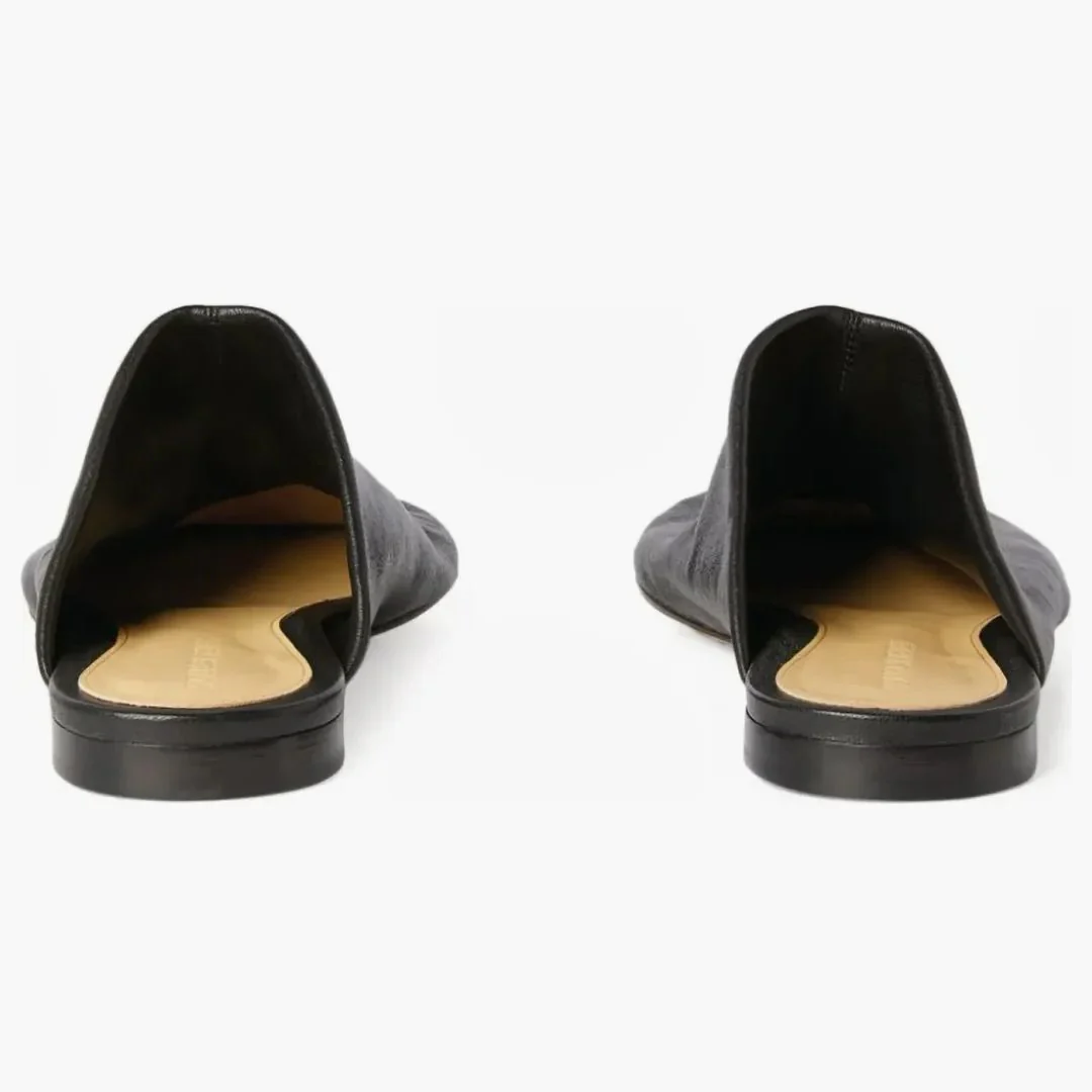 Bottega Veneta Leather Dot Sock Slippers Black (women's) - Image 2