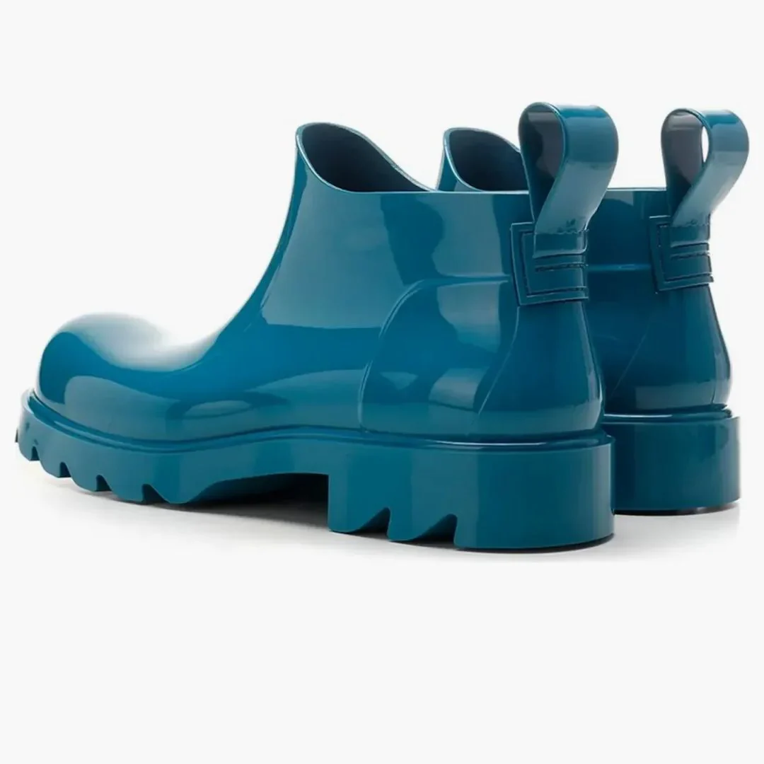 Bottega Veneta Stride Ankle Boots Blue - Image 2