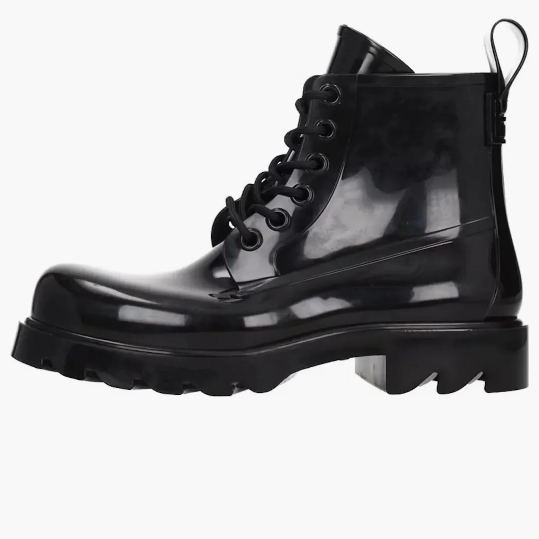 Bottega Veneta Stride Lace Up Ankle Boot Black