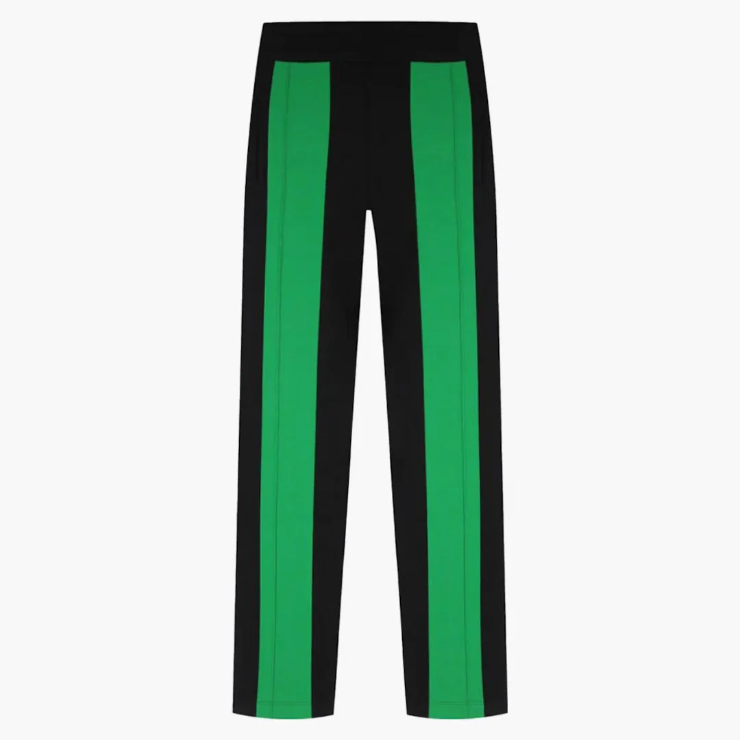 Bottega Veneta Technical Double Panel Track Trousers Black/green - Image 2