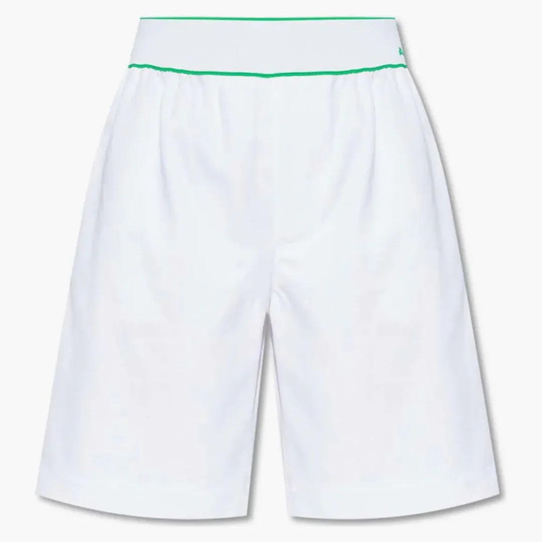 Bottega Veneta Tipped Cargo Shorts White