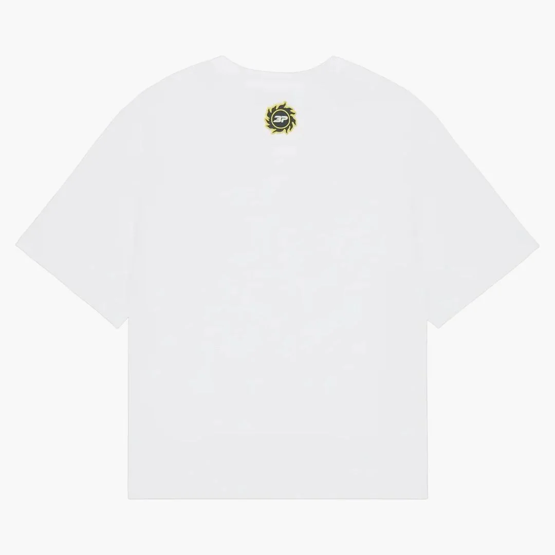 Broken Planet Market Grid T Shirt Snow White - Image 2