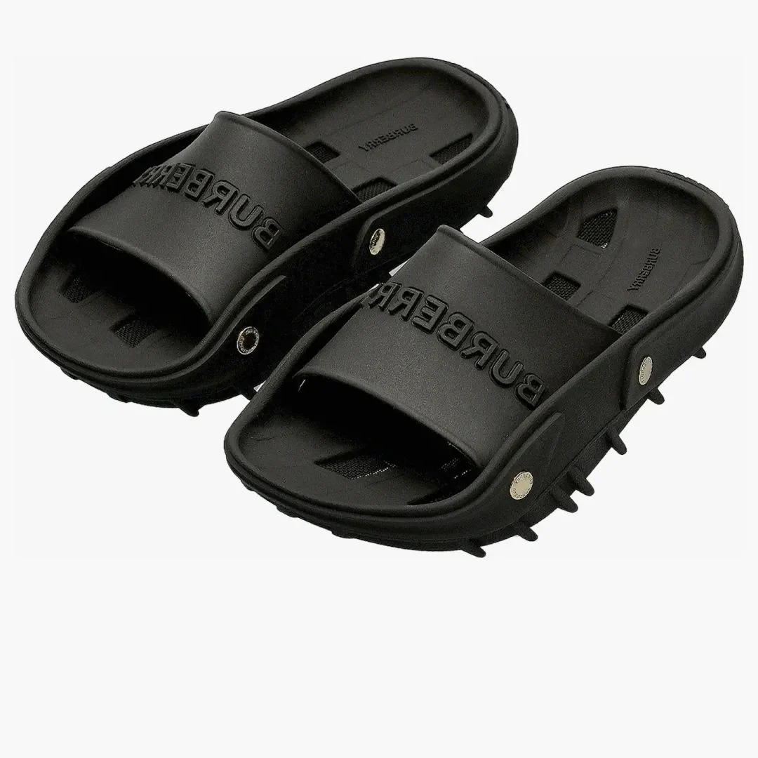 Burberry Bucklow Rubber Slide Black (women's)