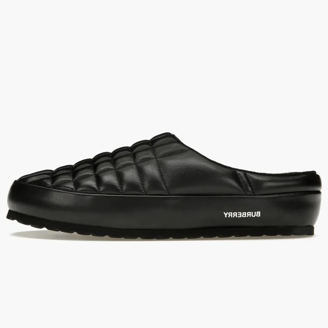 Burberry Leather Quilted Slipper Black