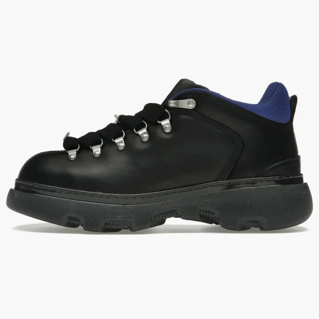Burberry Leather Trek Boot Black