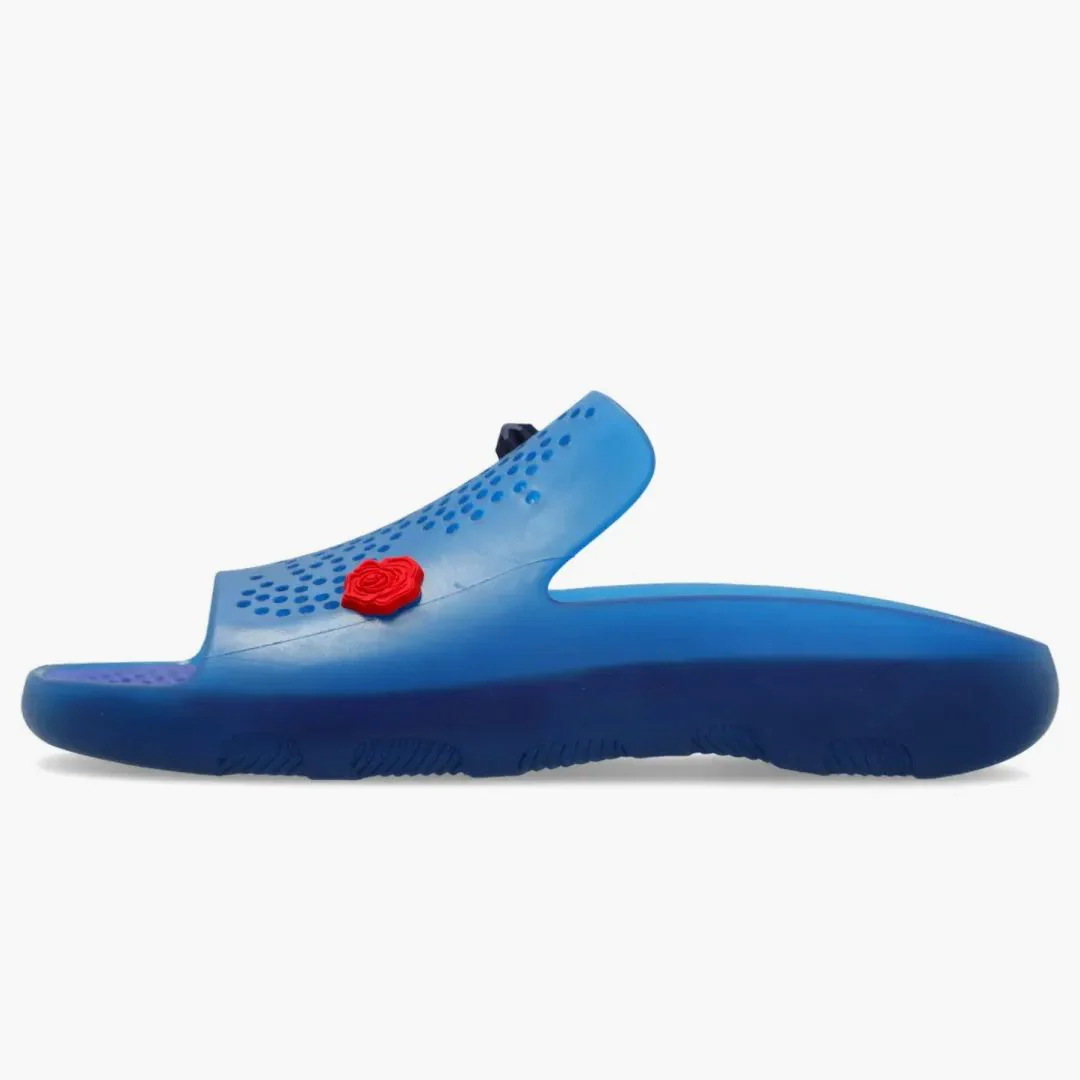 Burberry Stingray Charm-embellished Slides Blue - Image 2