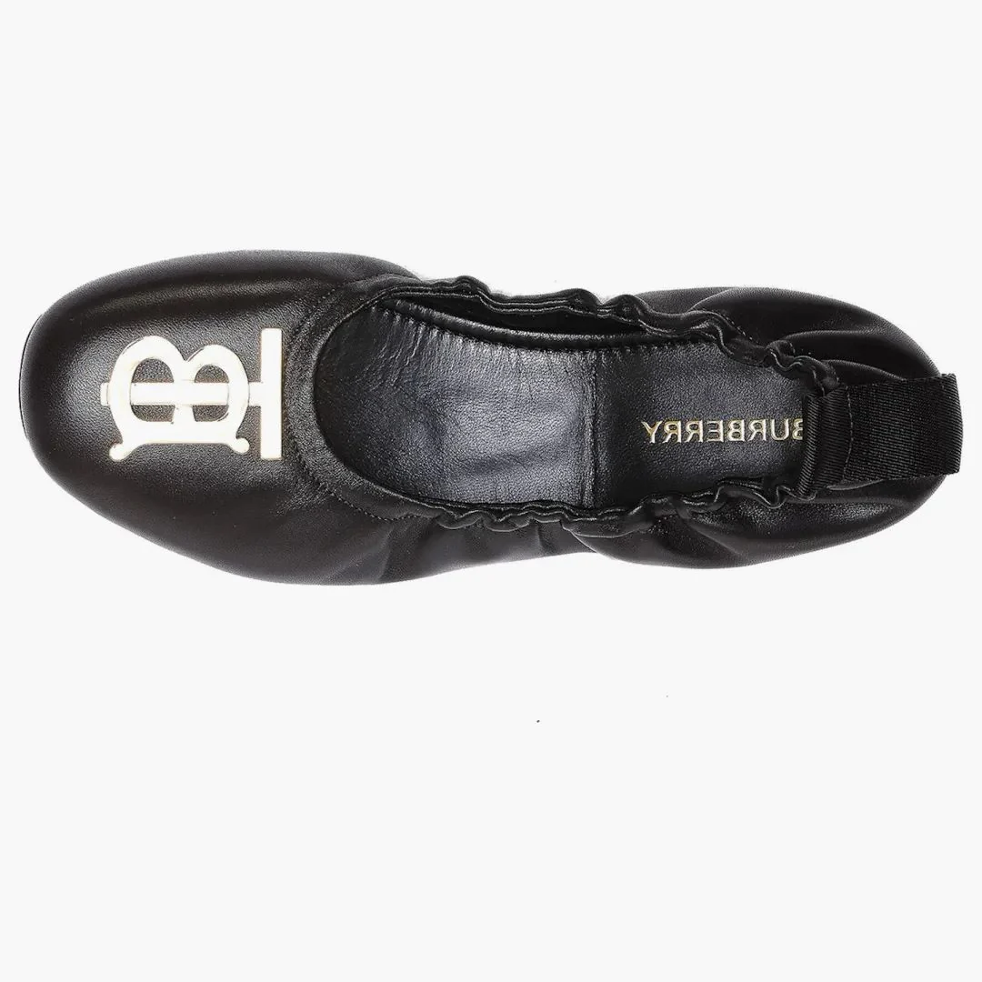 Burberry Tb Logo Plaque Ballerina Flat Black (women's) - Image 2