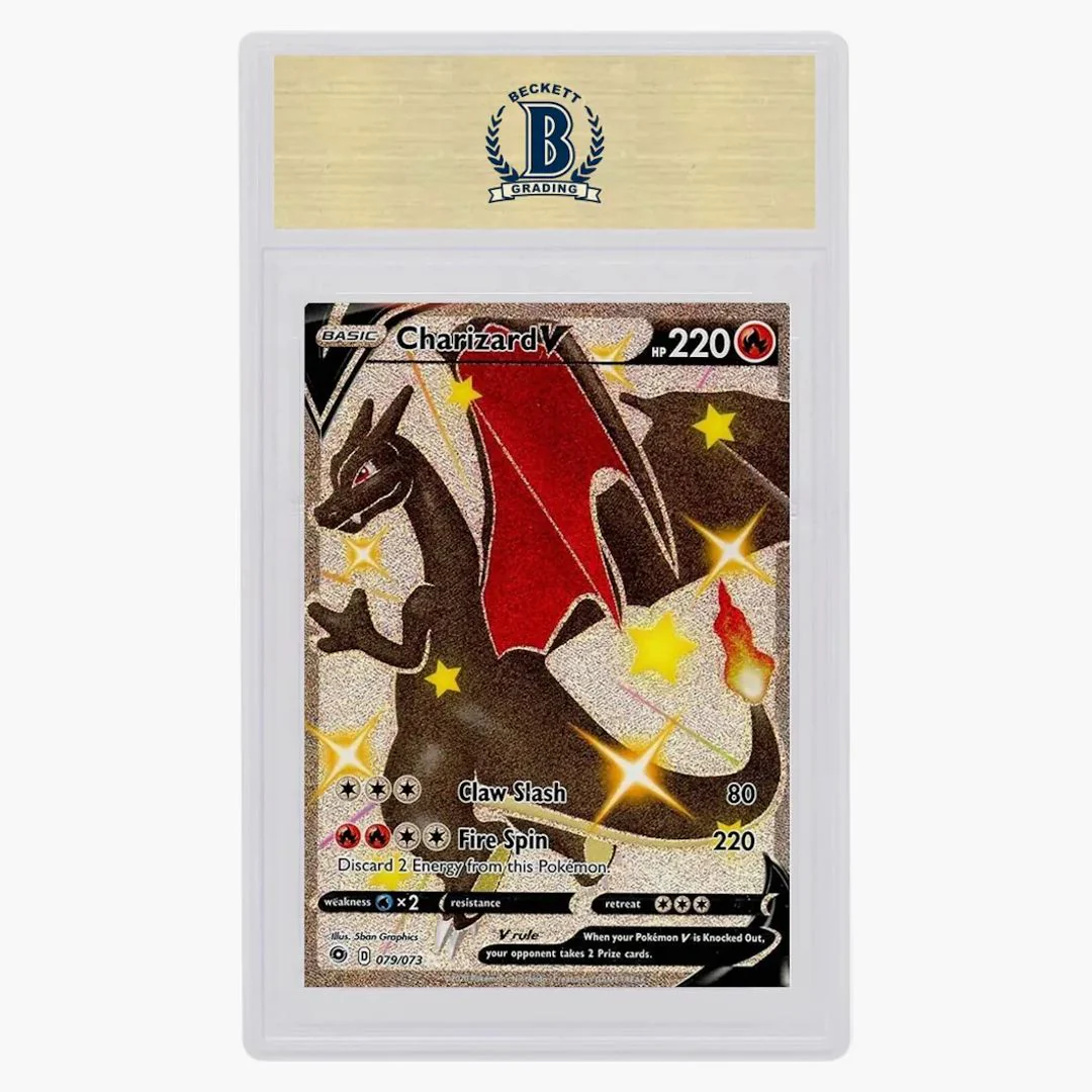 Charizard V Scr 2020 Pokemon Sword & Shield Champion's Path #79 (psa Or Bgs Graded) - Image 2