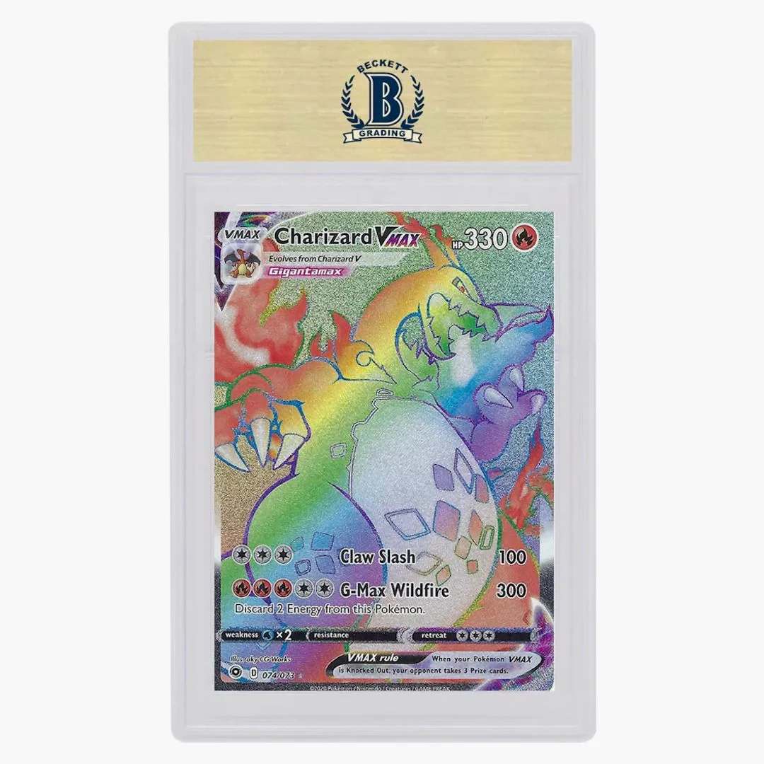 Charizard Vmax Scr 2020 Pokemon Sword & Shield Champion's Path #74 (psa Or Bgs Graded) - Image 2