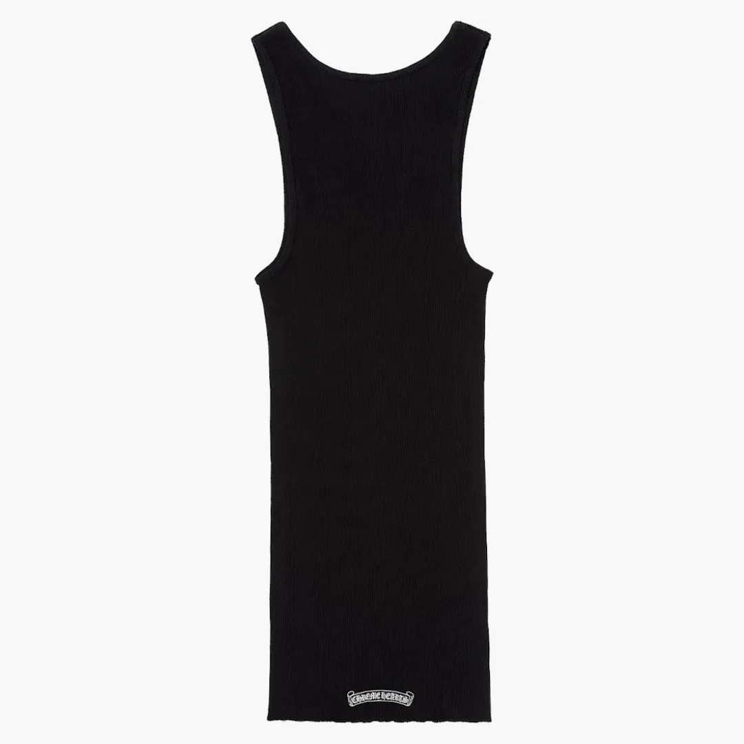 Chrome Hearts Hairy Cross Rib Tank Black - Image 2