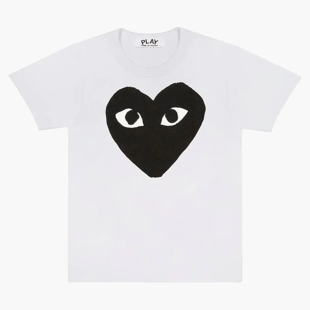 Comme Des Garcons Play Women's Black Heart T-shirt White