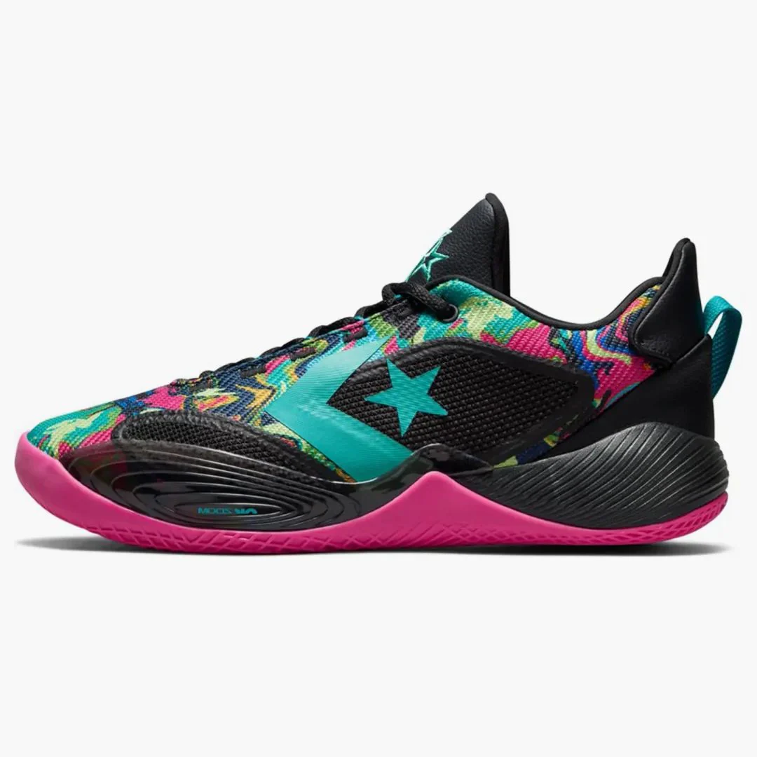 Converse All Star Bb Shift Ox Black Pink Teal