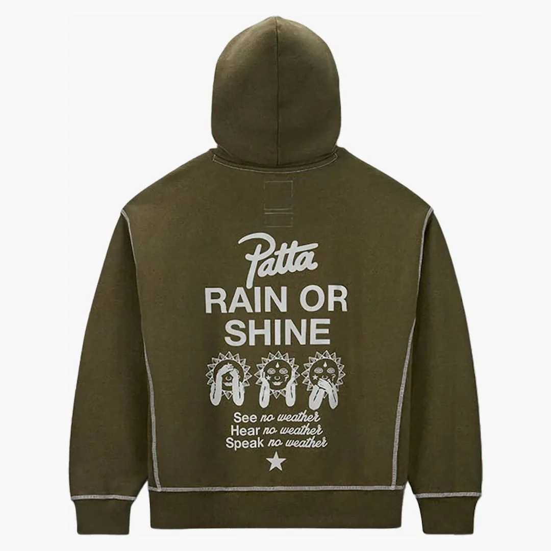 Converse X Patta Gold Standard Hoodie Utility Green Heather