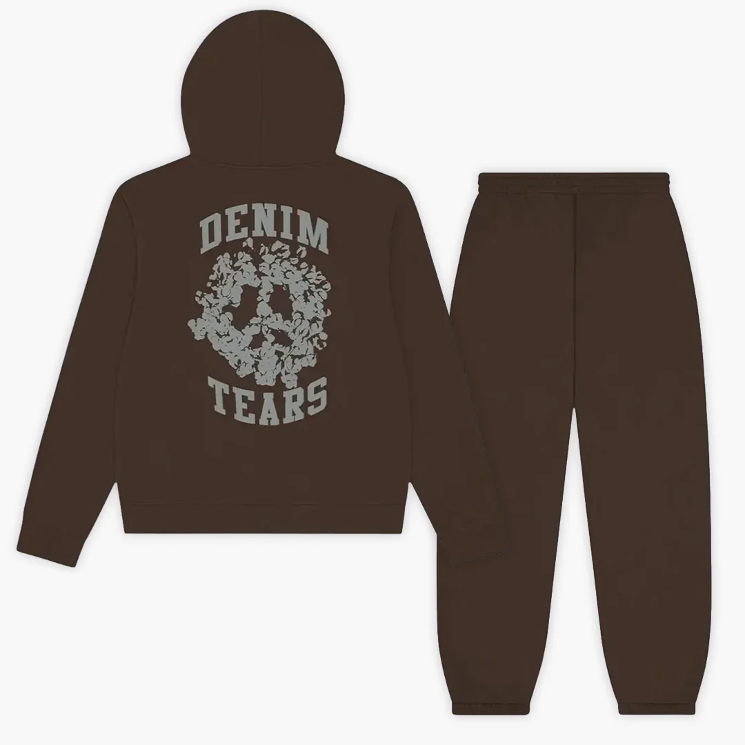 Denim Tears Denim University Tracksuit Set Brown - Image 2