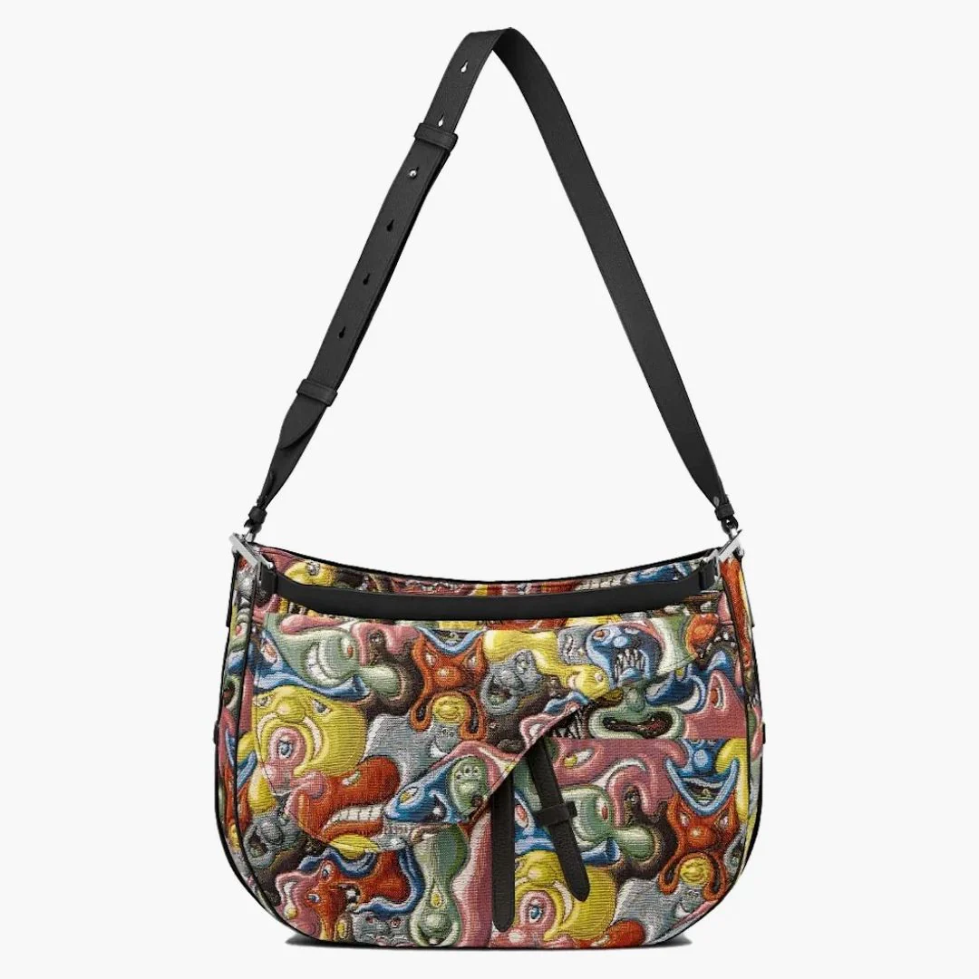 Dior X Kenny Scharf Saddle Soft Bag Multicolor - Image 3