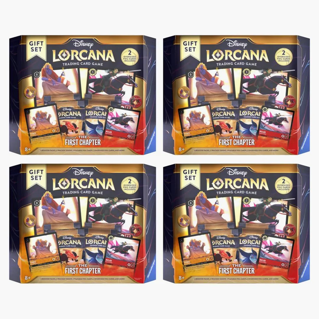 Disney Lorcana Tcg The First Chapter Gift Set 4x Lot