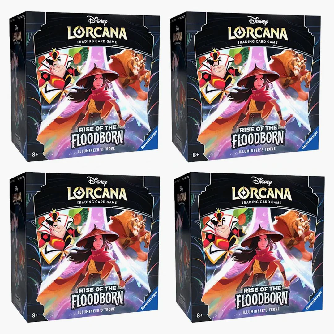 Disney Lorcana Tcg The First Chapter Rise Of The Floodborn Illumineer's Trove Box 4x Lot
