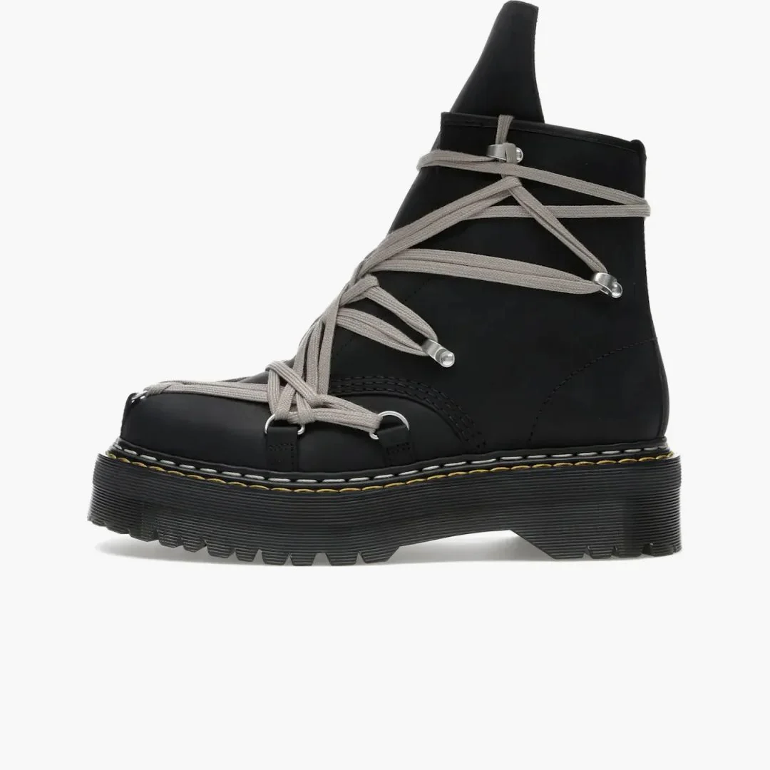 Dr. Martens 1460 Drkshdw Quad Sole Mega Lace Boot Rick Owens Black