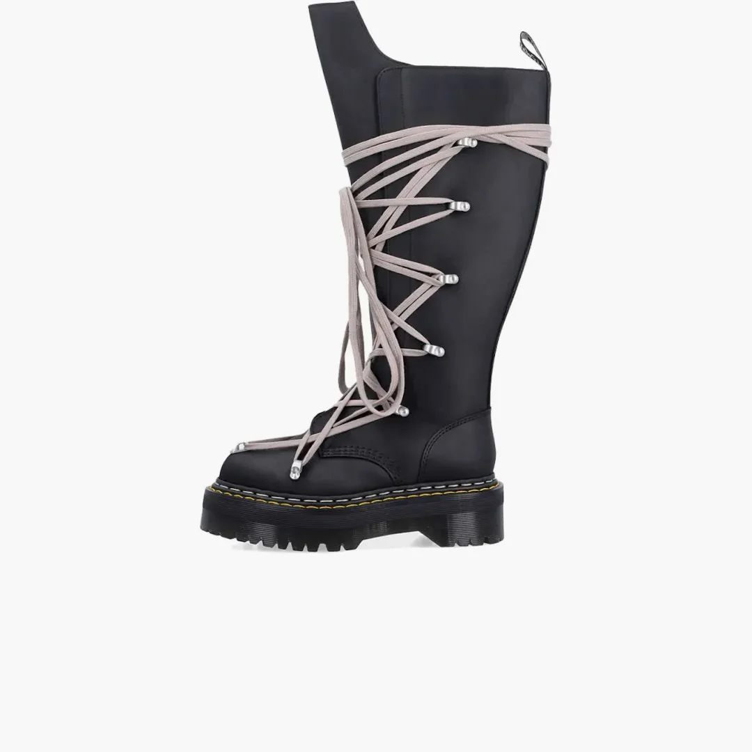 Dr. Martens 1460 Drkshdw Quad Sole Pentalace Boot Rick Owens Black (women's)