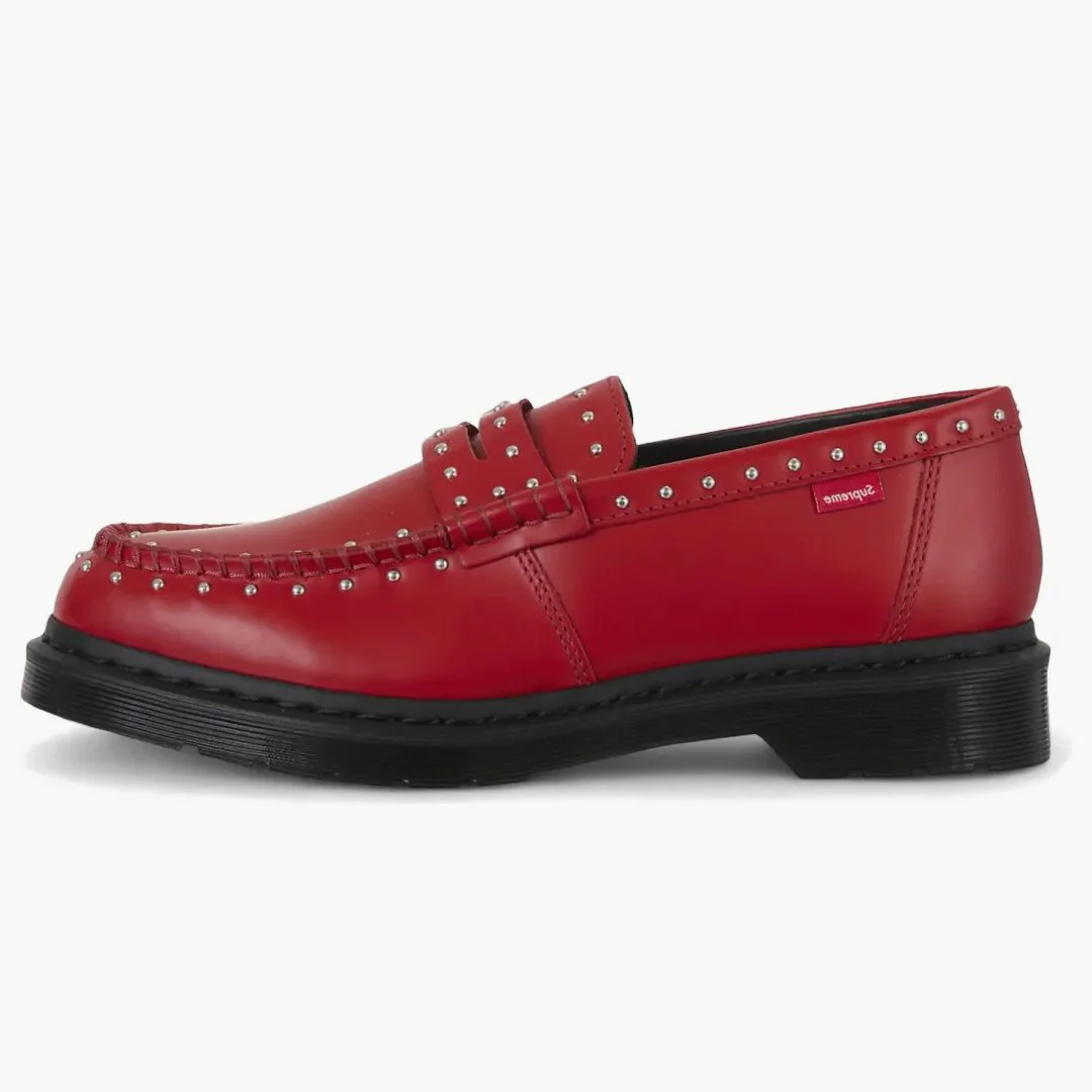 Dr. Martens Studded Penton Loafer Supreme Red - Image 4