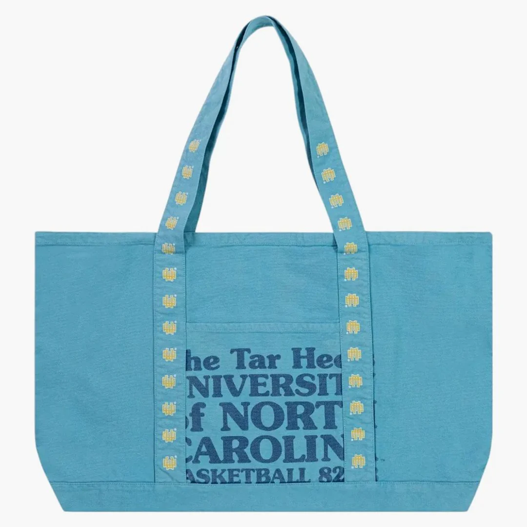 Eric Emanuel Ee University Of North Carolina Tote Washed Baby Blue/navy
