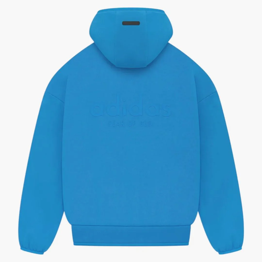 Fear Of God Athletics Heavy Fleece Hoodie Blue Rush - Image 2