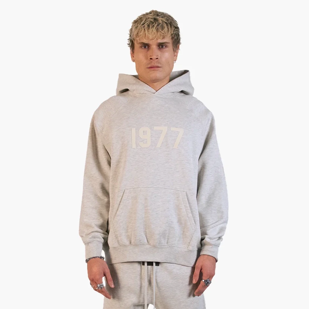 Fear Of God Essentials 1977 Hoodie Light Oatmeal - Image 3