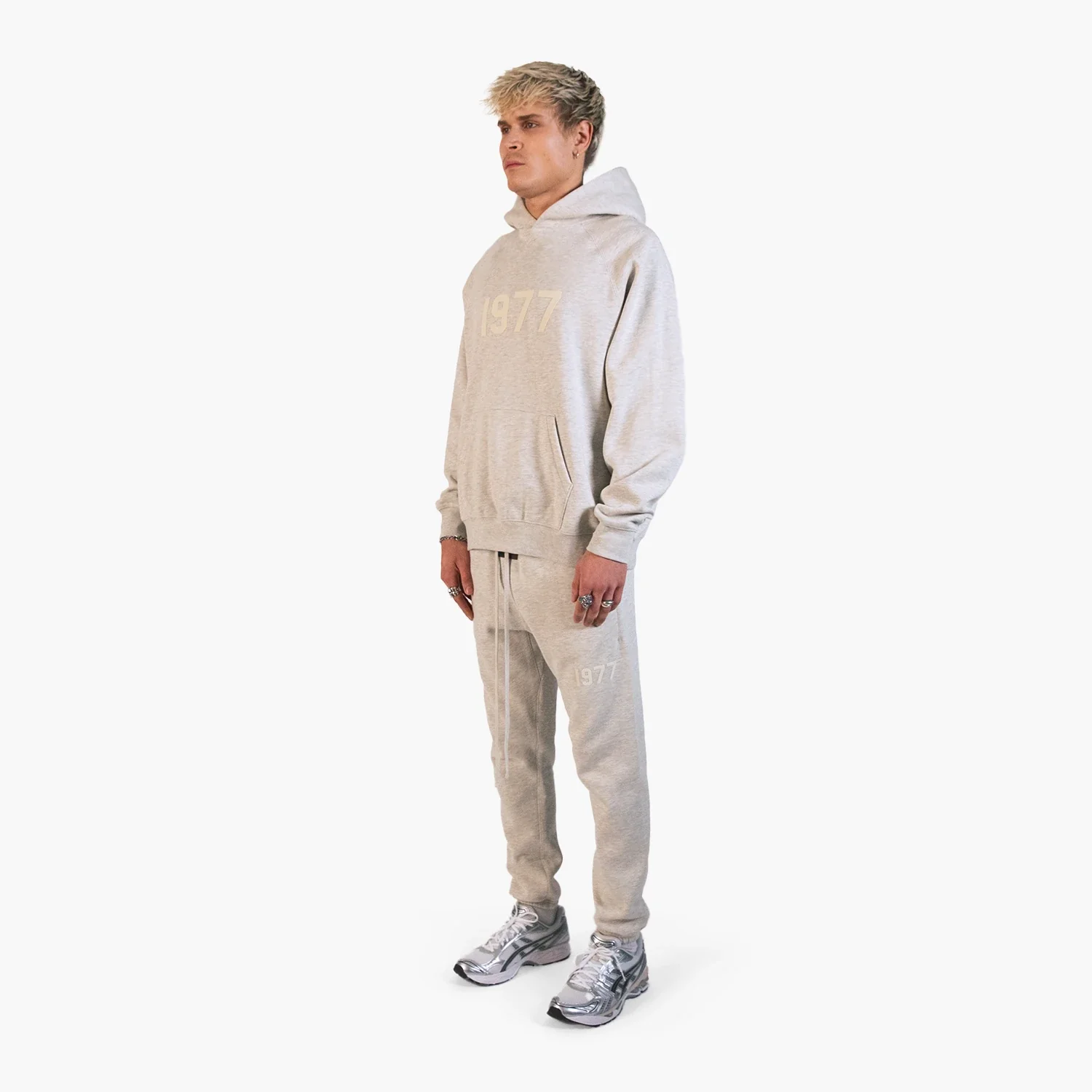 Fear Of God Essentials 1977 Hoodie Light Oatmeal - Image 4