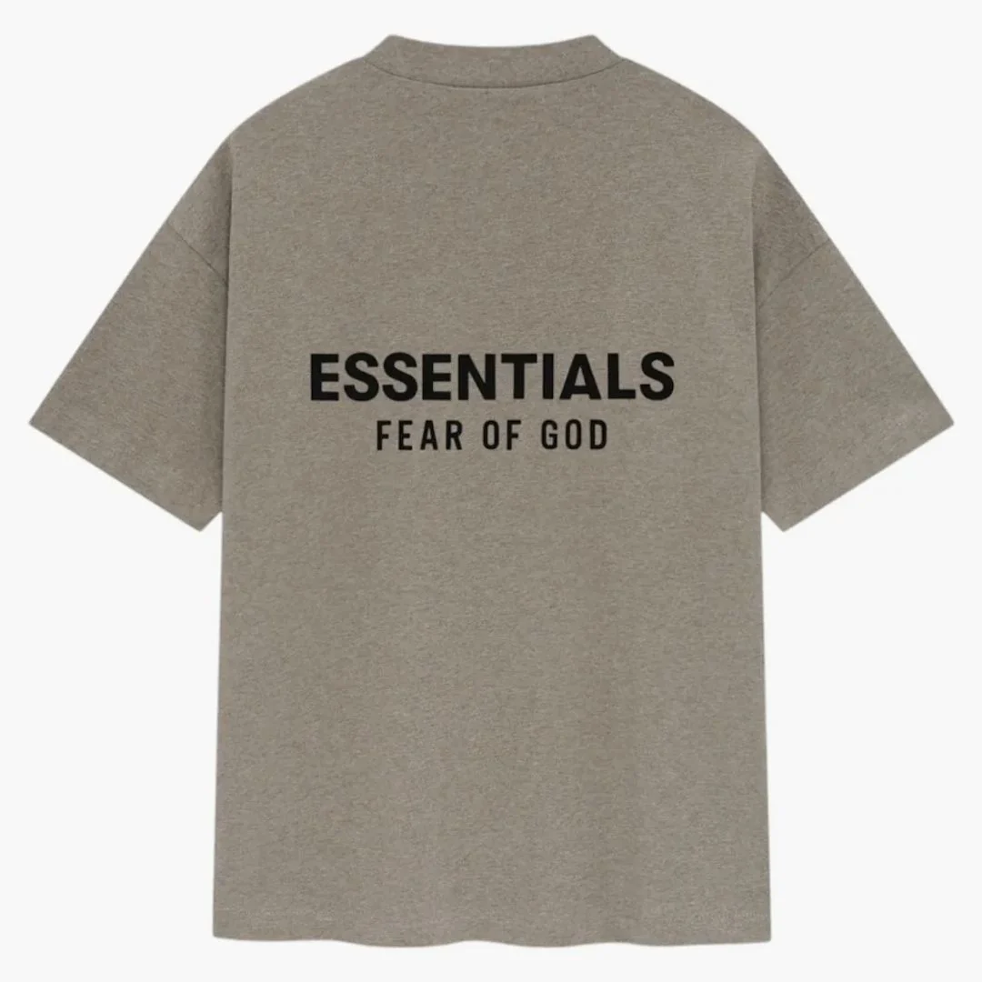 Fear Of God Essentials Classic Short Sleeve Tee Homestead Heather - Image 2