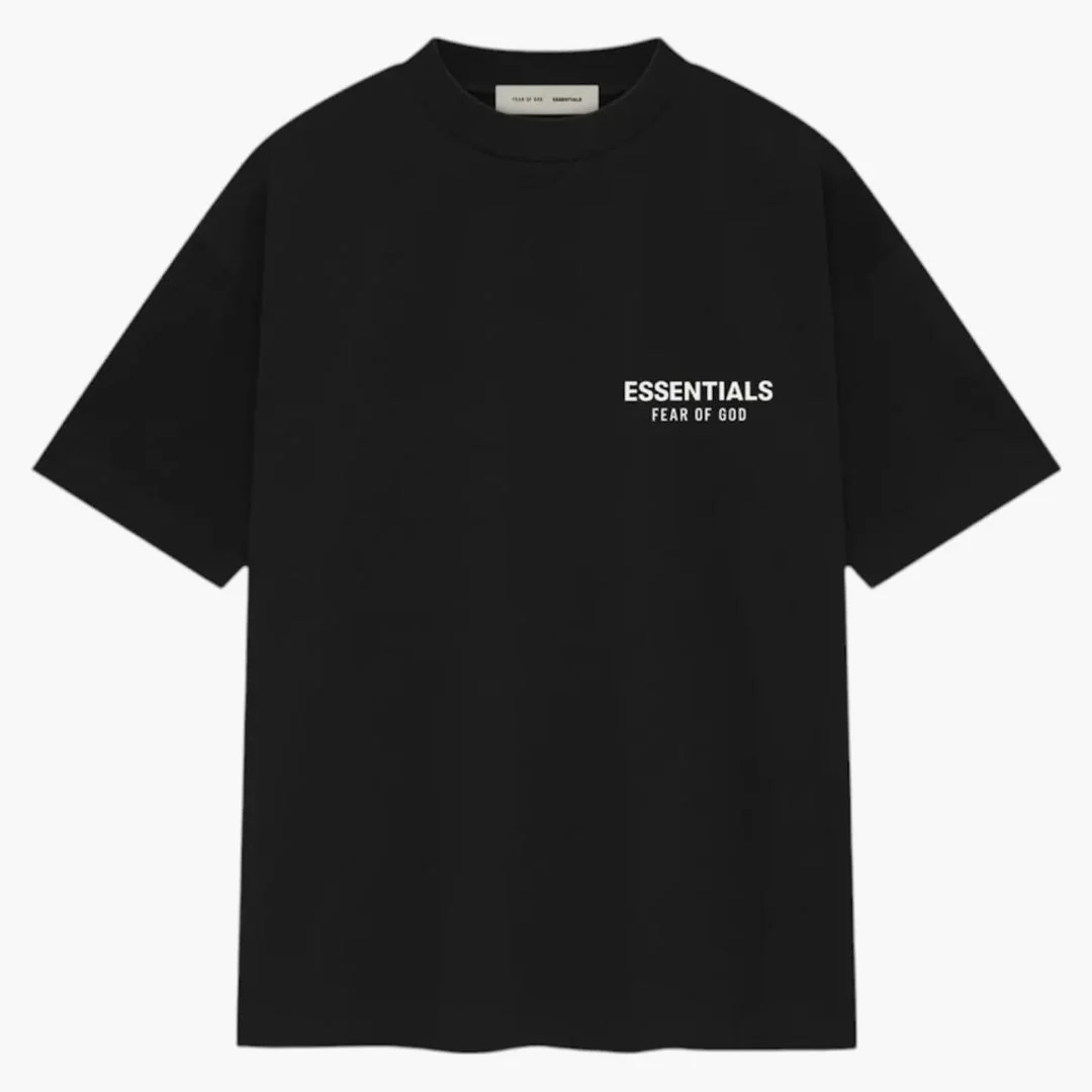 Fear Of God Essentials Classic Short Sleeve Tee Jet Black - Image 2