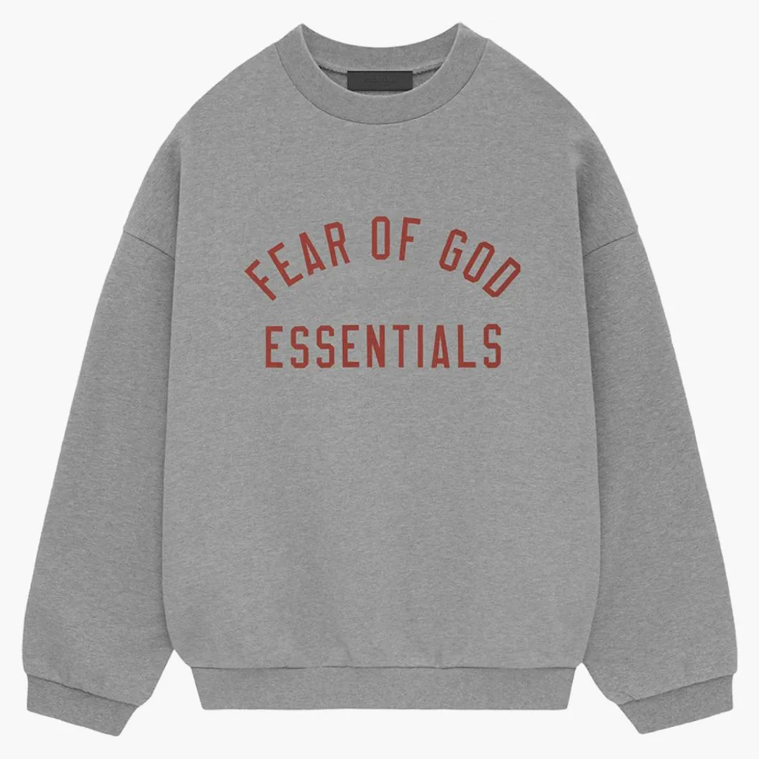 Fear Of God Essentials Fleece Crewneck Dark Heather