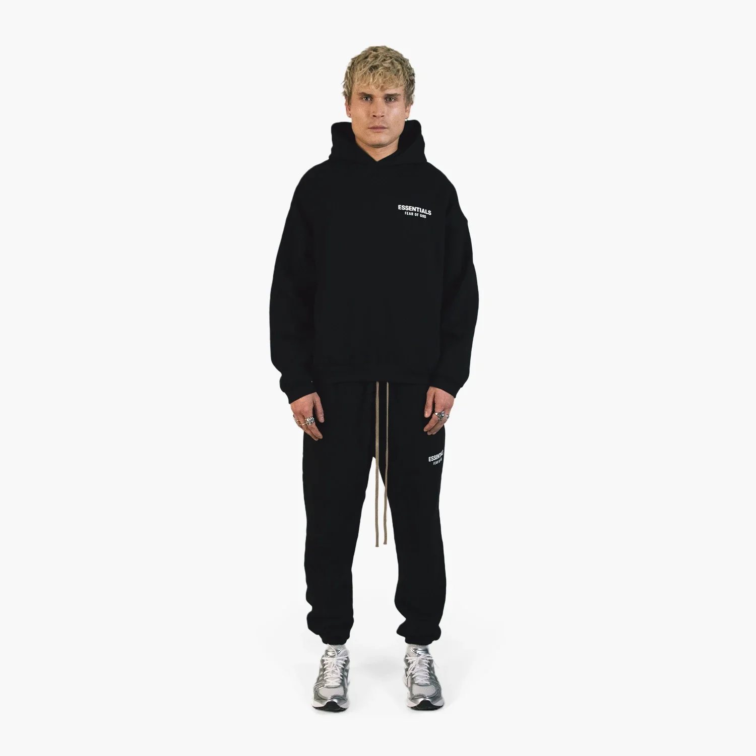 Fear Of God Essentials Fleece Essential Sweatpant (FW24) Black - Image 2