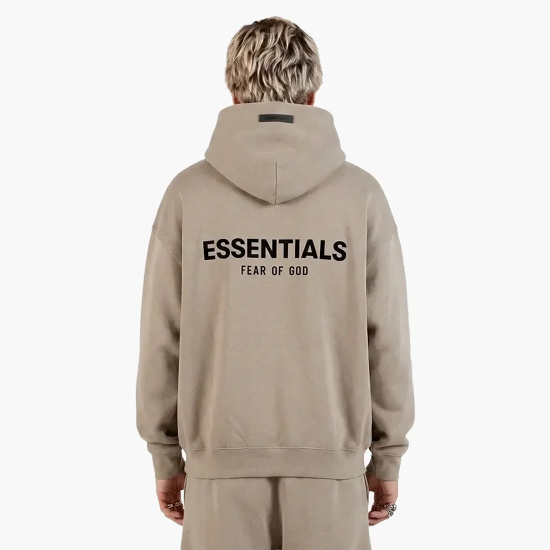 Fear Of God Essentials Fleece Hoodie Desert Sand - Image 3