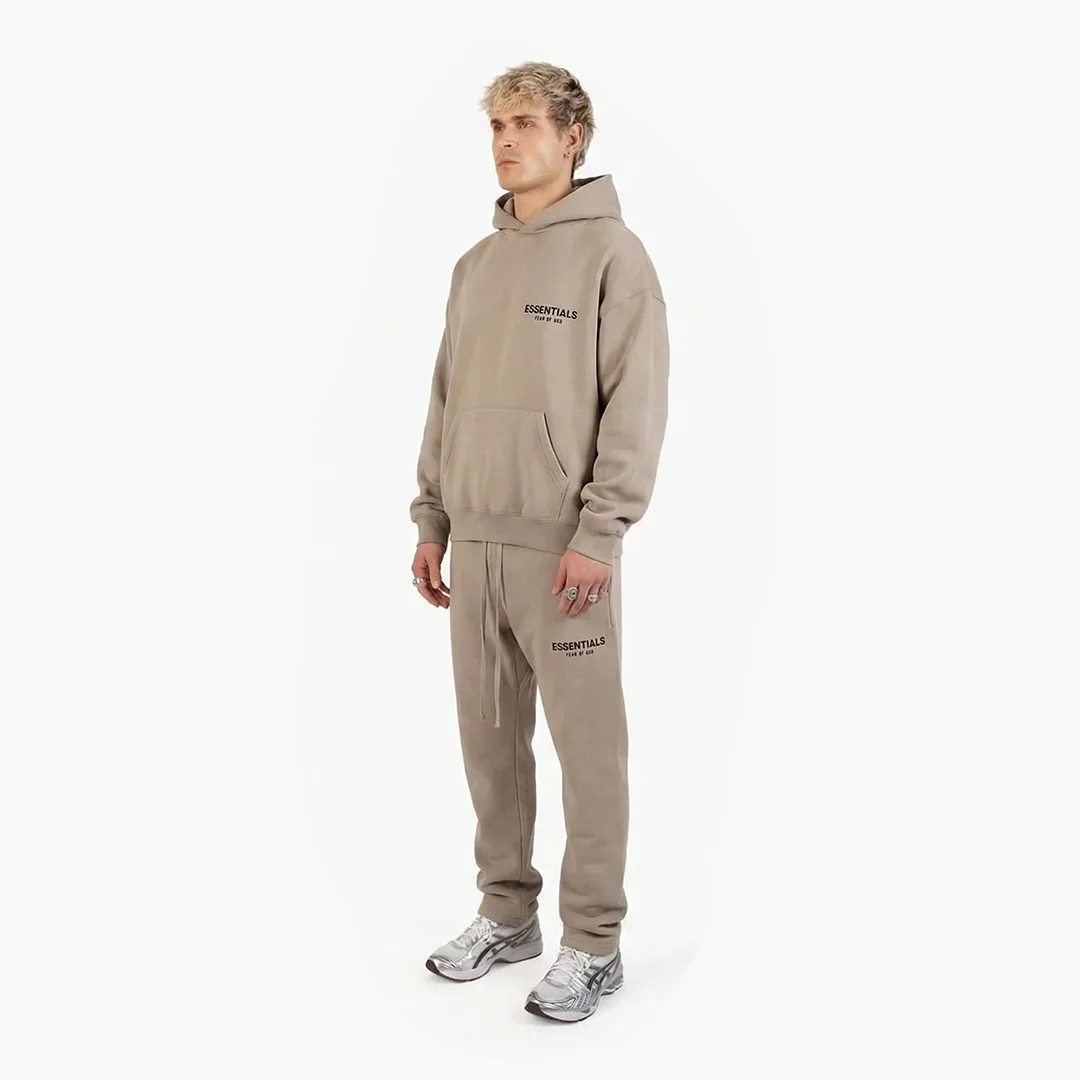 Fear Of God Essentials Fleece Hoodie Desert Sand - Image 4