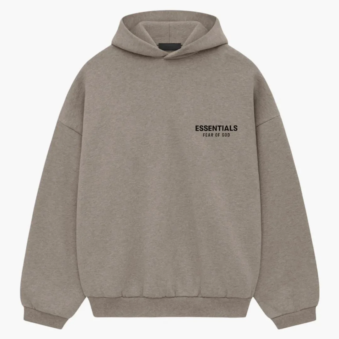 Fear Of God Essentials Fleece Hoodie (FW24) Heather Gray - Image 2
