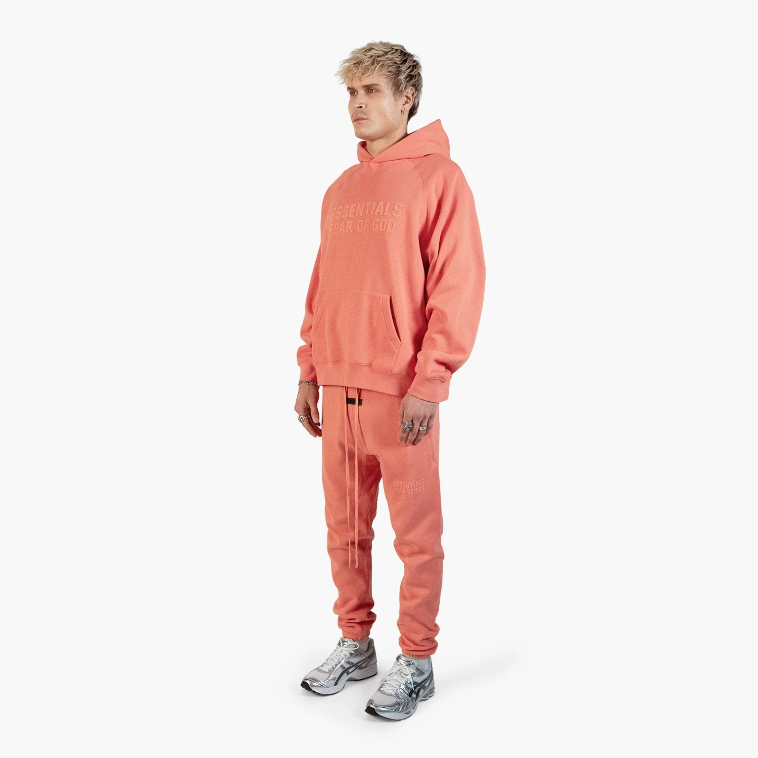 Fear Of God Essentials Hoodie Coral - Image 4