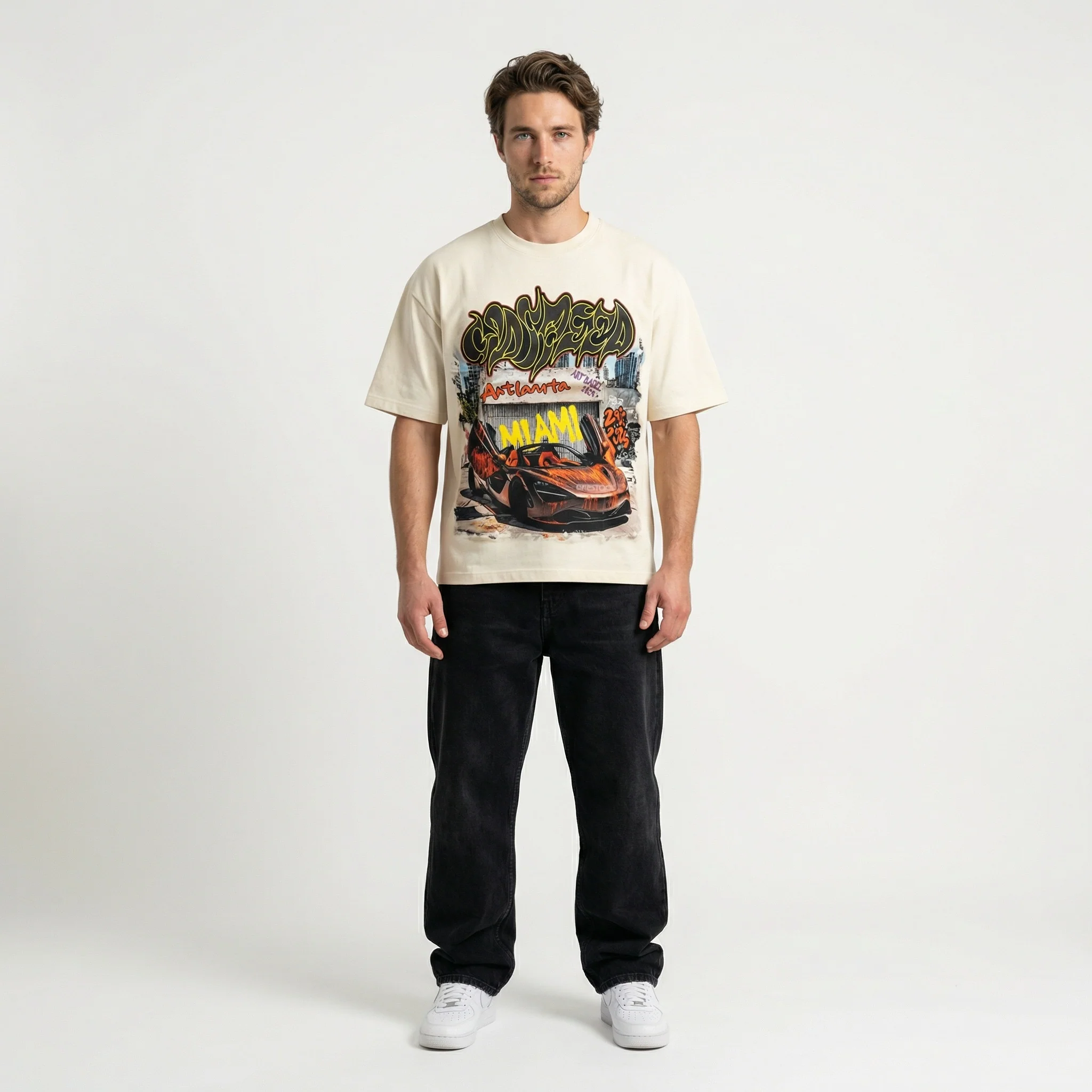 Godspeed Miami Artlanta T-Shirt White - Image 3
