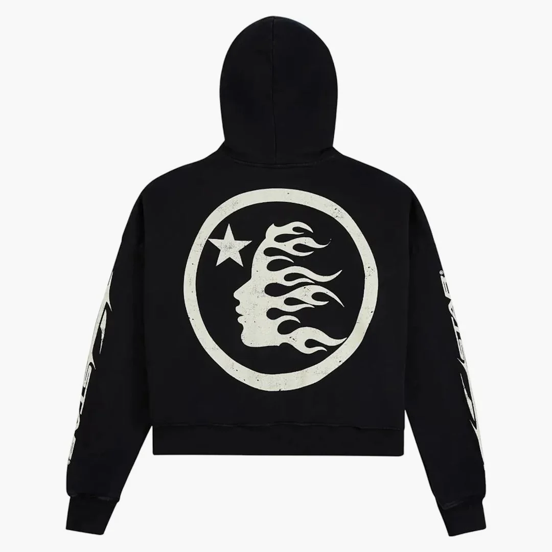 Hellstar Flame Hoodie Black - Image 2