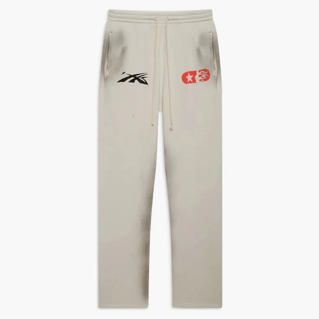 Hellstar If You Dont Like Us Beat Us Sweatpants White