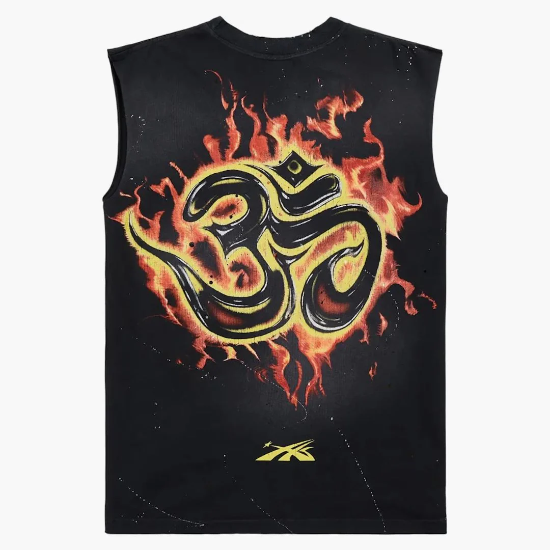 Hellstar Inner Peace Skeleton Sleeveless T-shirt Black - Image 2