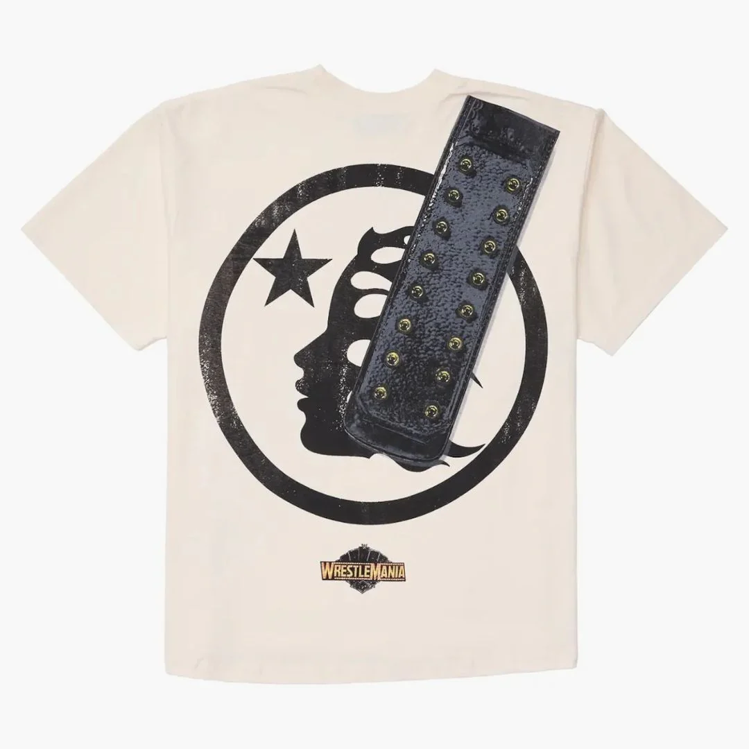 Hellstar Wrestlemania P2p Heavyweight Championship T-shirt Cream White - Image 2