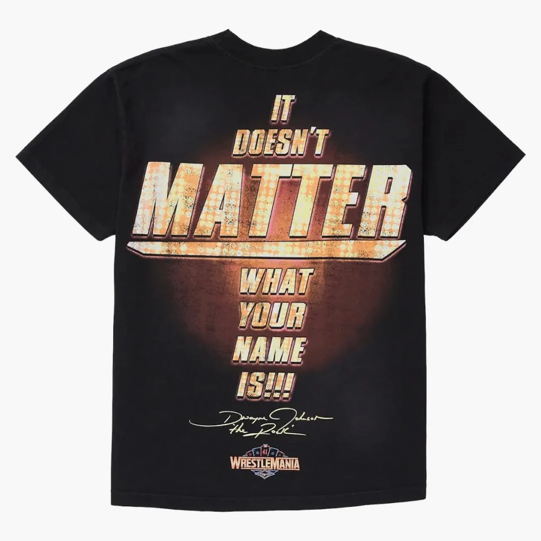 Hellstar Wrestlemania The Rock T-shirt Black - Image 2