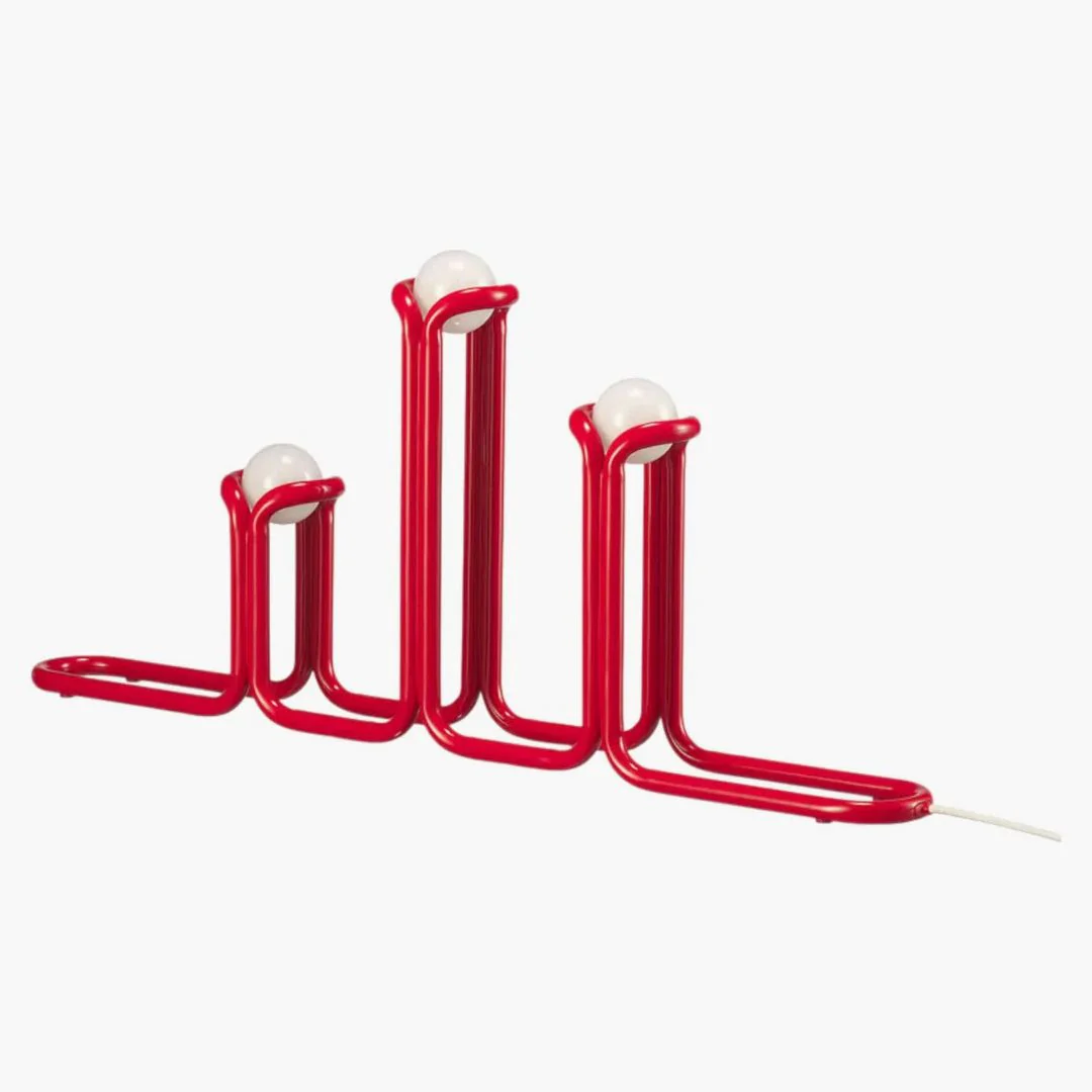 Ikea X Gustaf Westman Stråla Led Candelabra Red