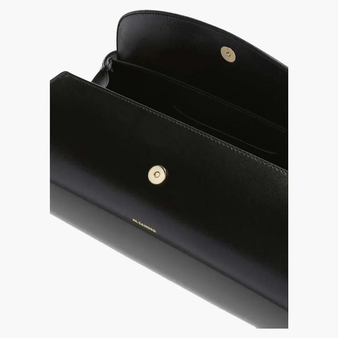 Jil Sander Cannolo Small Bag Black