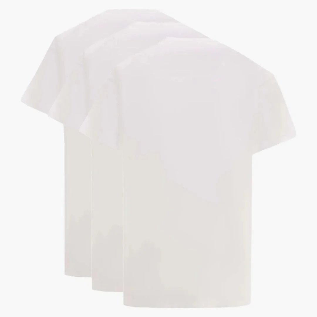 Jil Sander Man Biologic Cotton Logo Label T-shirt Set White - Image 2