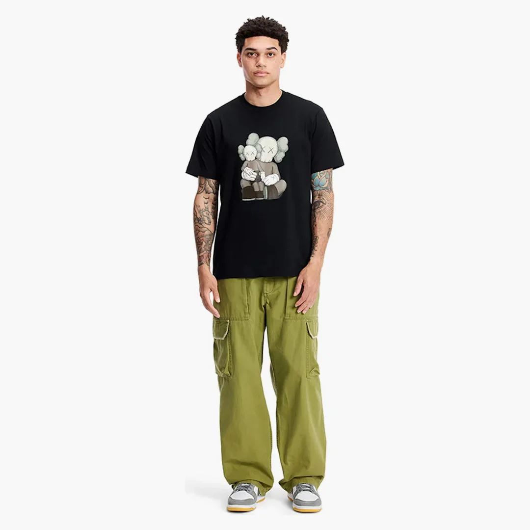 Kaws X Uniqlo Ut Short Sleeve Graphic T-shirt (us Sizing) Black - Image 3